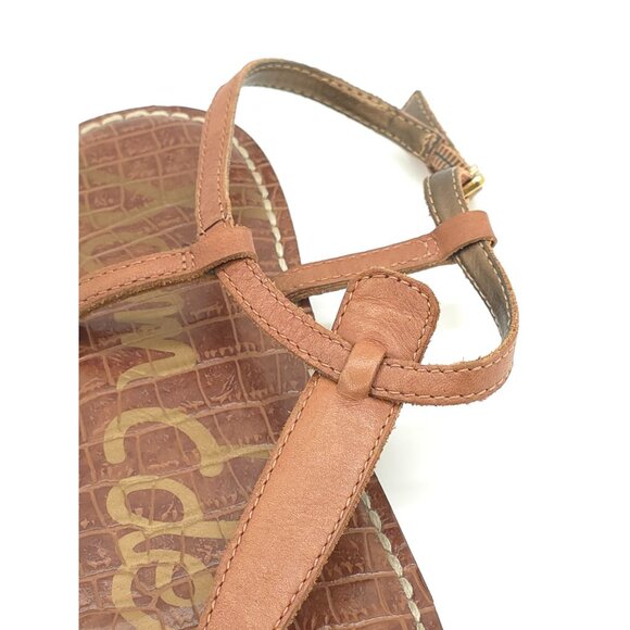 Sam Edelman Women's Leather Thong Sandals Set Of 3 - Black Brown & Gold - Picture 16 of 16